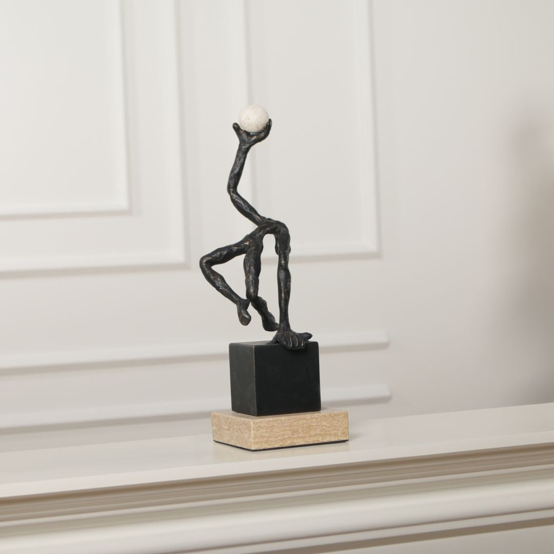 Pre-order 15 Days Delivery Figure Pushing Sphere KA5196A -  Home Decor Figurines - ebarza Furniture UAE | Shop Modern Furniture in Abu Dhabi & Dubai - مفروشات ايبازرا في الامارات | تسوق اثاث عصري وديكورات مميزة في دبي وابوظبي