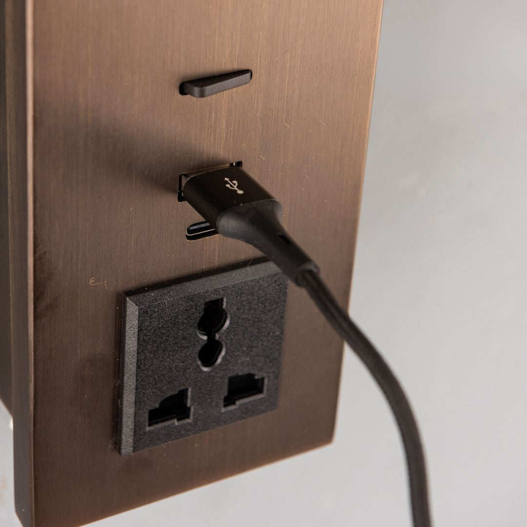 Flexo Hotel Style Headboard/ Wall Reading Lamp Flexo-Ez-WL-28AB -  Wall Lamps - ebarza Furniture UAE | Shop Modern Furniture in Abu Dhabi & Dubai - مفروشات ايبازرا في الامارات | تسوق اثاث عصري وديكورات مميزة في دبي وابوظبي