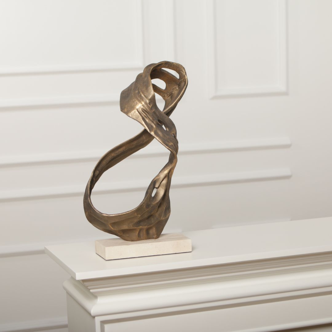 Pre-order 15 Days Delivery Flowing Balance Sculpture KA5182A -  Home Decor Figurines - ebarza Furniture UAE | Shop Modern Furniture in Abu Dhabi & Dubai - مفروشات ايبازرا في الامارات | تسوق اثاث عصري وديكورات مميزة في دبي وابوظبي