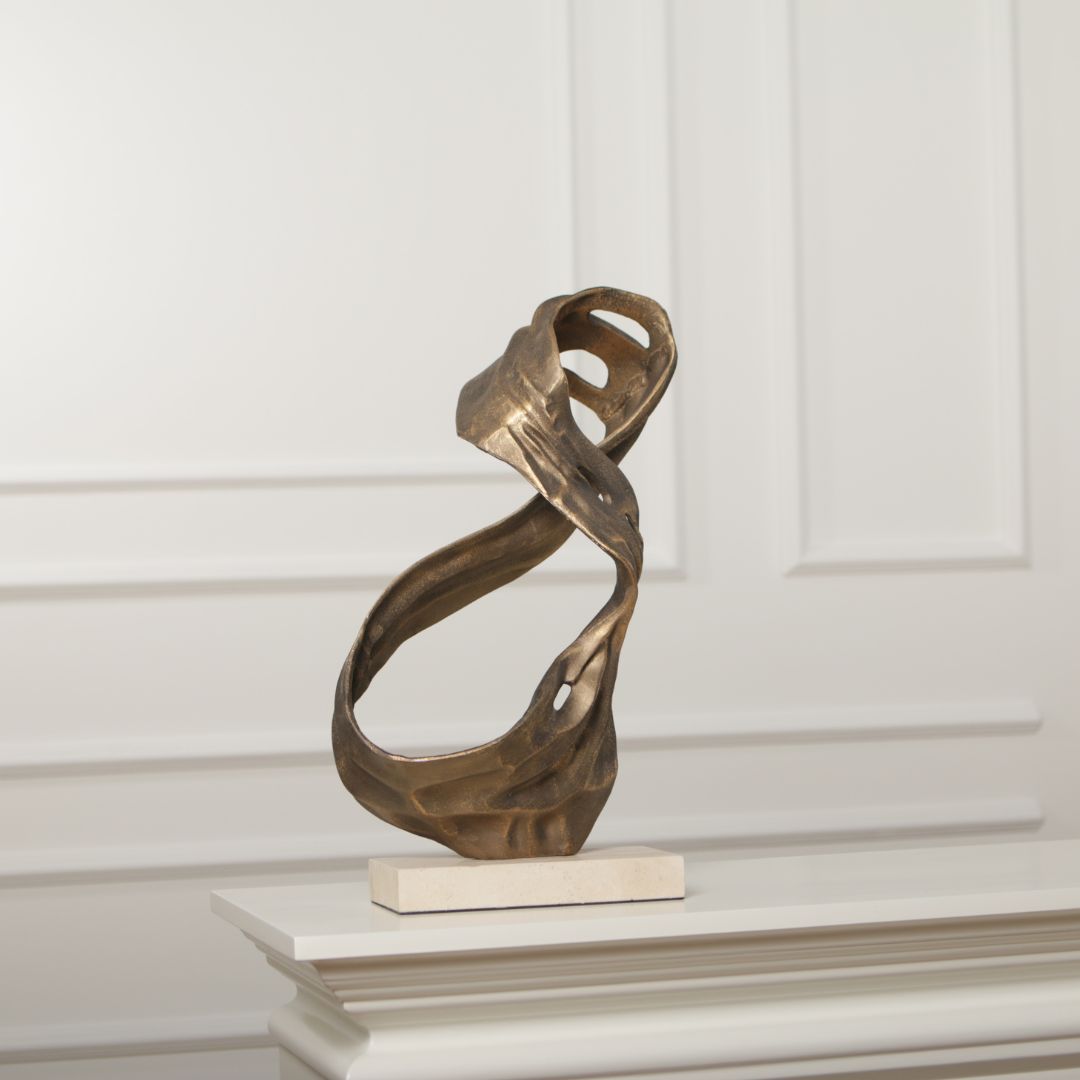 Pre-order 15 Days Delivery Flowing Balance Sculpture KA5182A -  Home Decor Figurines - ebarza Furniture UAE | Shop Modern Furniture in Abu Dhabi & Dubai - مفروشات ايبازرا في الامارات | تسوق اثاث عصري وديكورات مميزة في دبي وابوظبي