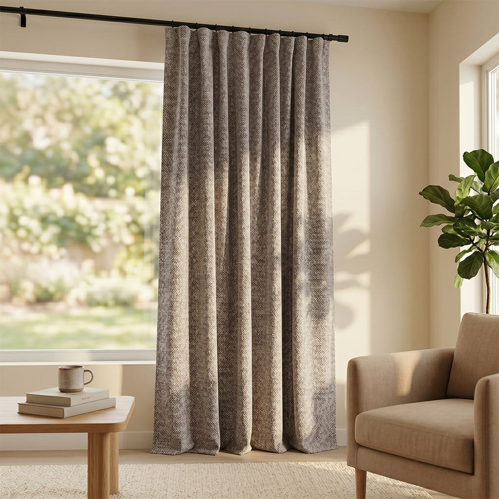 BEACON Forma Curtain made of polyester fabric, featuring a stylish design suitable for modern curtains and drapes.