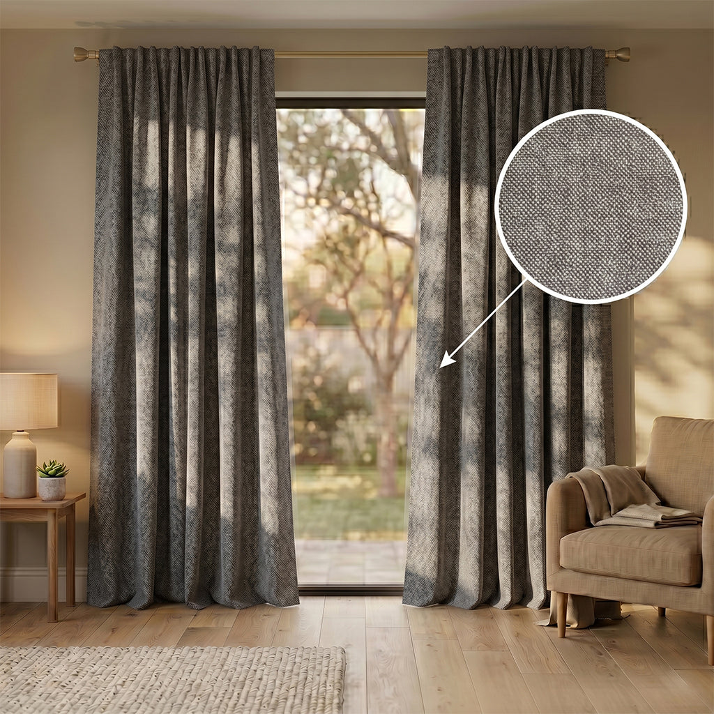 BEACON Forma Curtain made of polyester fabric, stylish drapes with a soft texture and modern design, ideal for home decor.