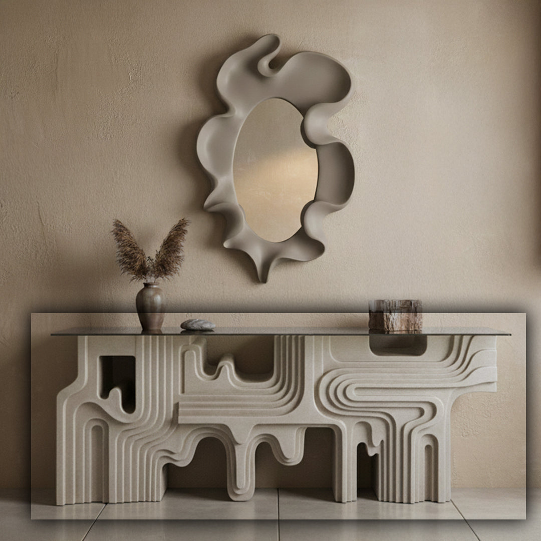 Rhapsody Console Table PC-4009-01 - Cream -  Consoles - ebarza Furniture UAE | Shop Modern Furniture in Abu Dhabi & Dubai - مفروشات ايبازرا في الامارات | تسوق اثاث عصري وديكورات مميزة في دبي وابوظبي