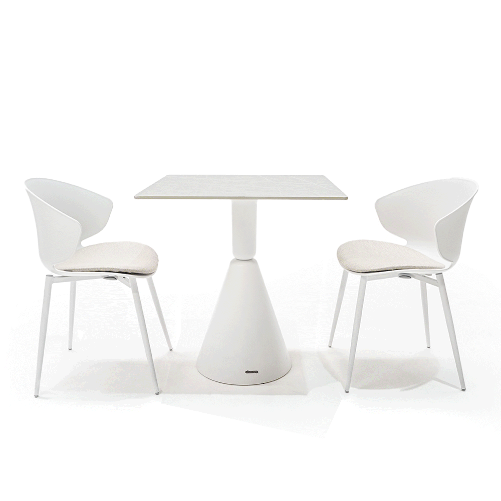 Dining Chair 90Chair-White -  Chairs | كرسي طعام - ebarza Furniture UAE | Shop Modern Furniture in Abu Dhabi & Dubai - مفروشات ايبازرا في الامارات | تسوق اثاث عصري وديكورات مميزة في دبي وابوظبي