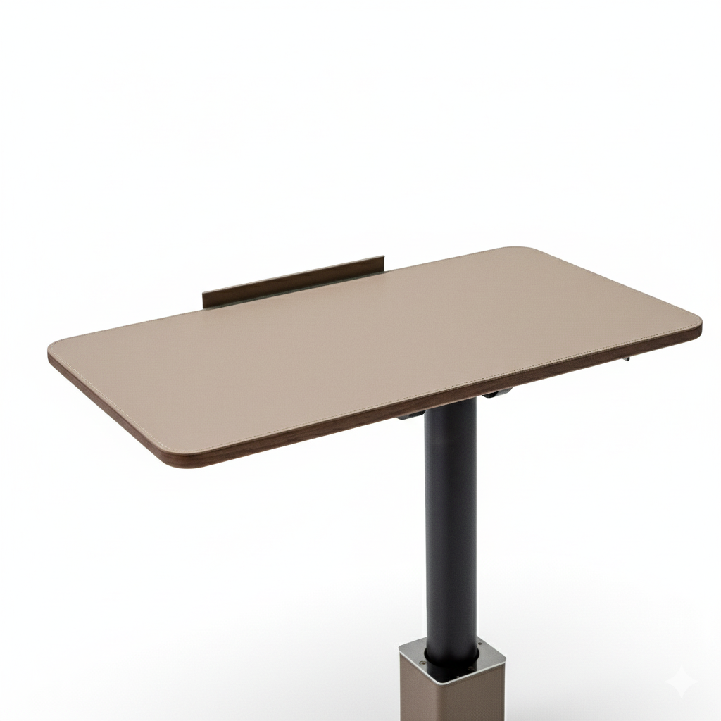 BEACON Rise Lifting Platform Table BNY-637 side table with sleek design and adjustable height, shown in a modern indoor setting.