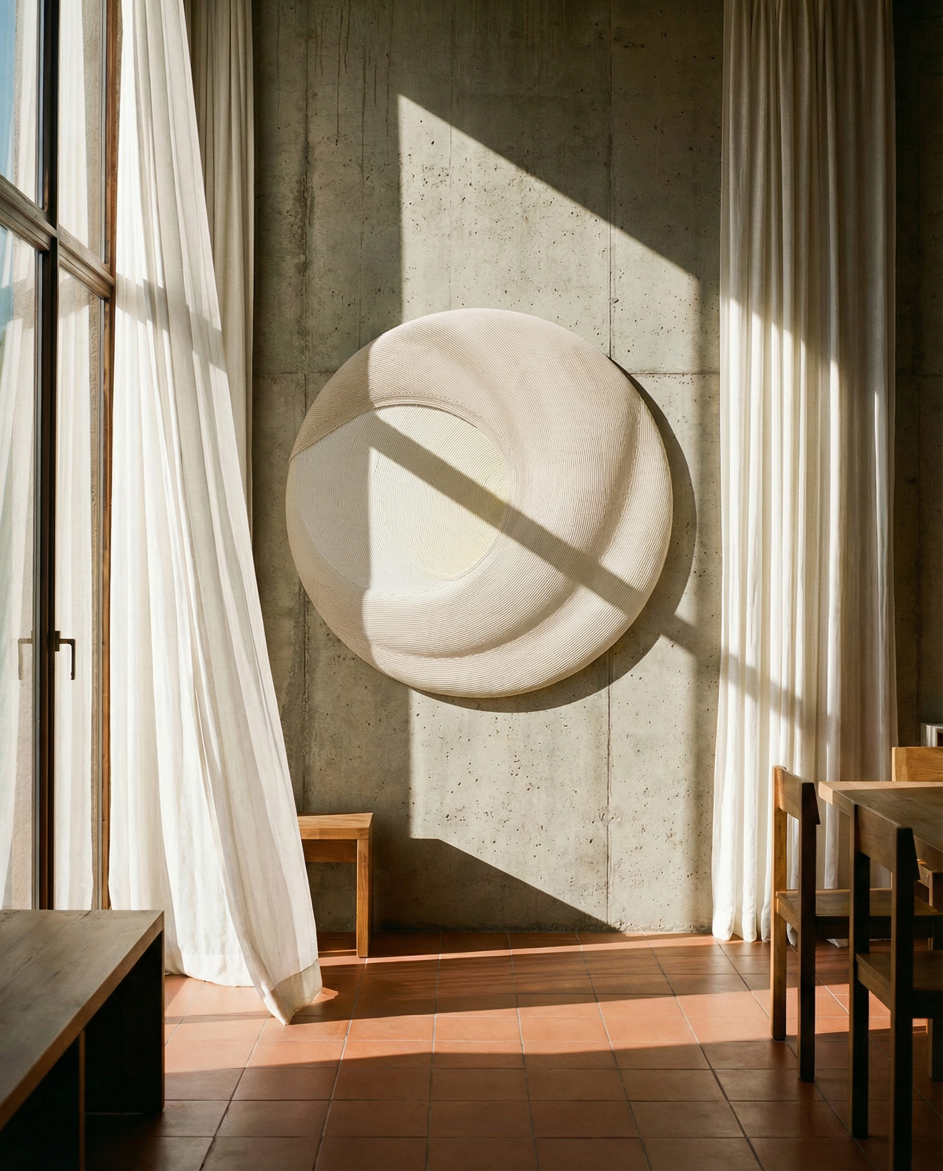 Handmade Artisan Weave wall art painting by BEACON (TYDG), featuring intricate woven texture and vibrant colors.