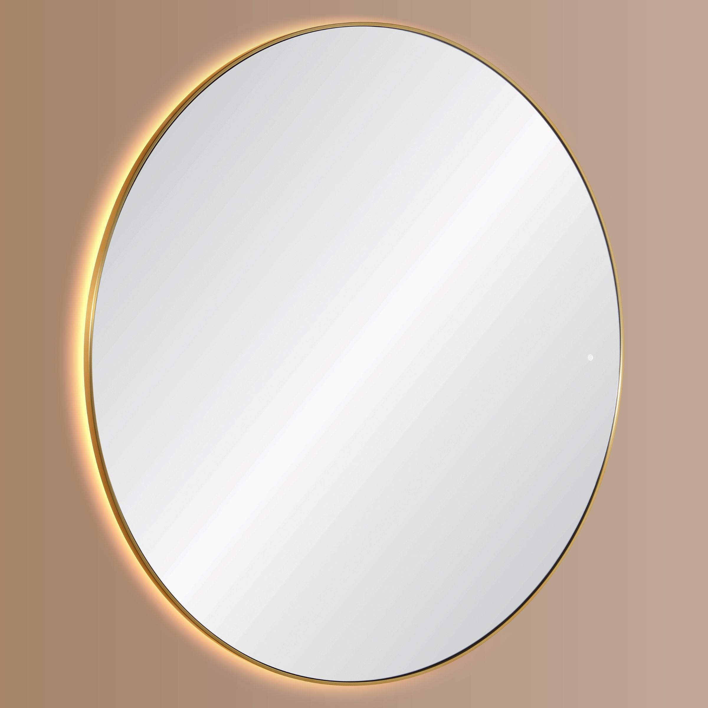 Golden Mirror SS Frame+LED  OA-9356 -  Mirrors | إطار مرآة ذهبية SS + LED - ebarza Furniture UAE | Shop Modern Furniture in Abu Dhabi & Dubai - مفروشات ايبازرا في الامارات | تسوق اثاث عصري وديكورات مميزة في دبي وابوظبي