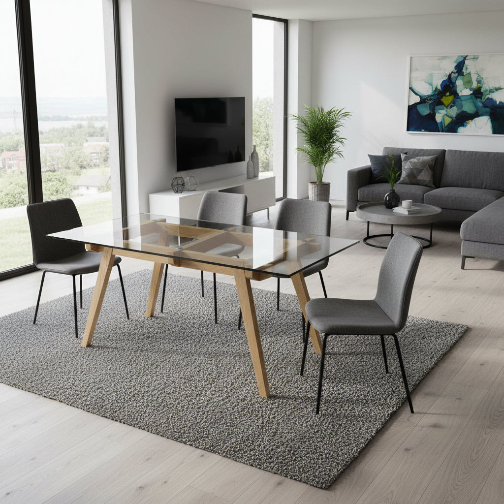 Halmstad Dinning Table 180 Cm Smz15140B-N -  Dining Tables - ebarza Furniture UAE | Shop Modern Furniture in Abu Dhabi & Dubai - مفروشات ايبازرا في الامارات | تسوق اثاث عصري وديكورات مميزة في دبي وابوظبي