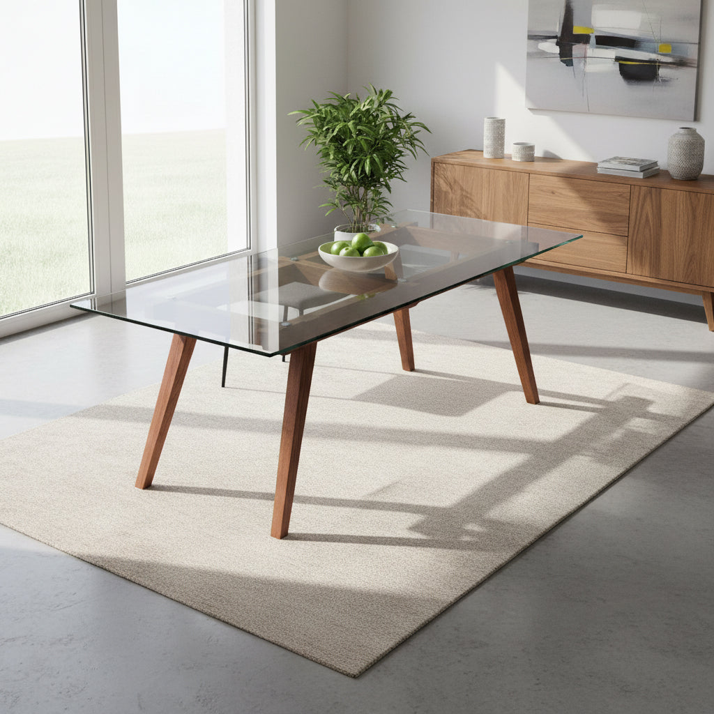 Halmstad Dinning Table 180 Cm Smz15140B-W -  Dining Tables - ebarza Furniture UAE | Shop Modern Furniture in Abu Dhabi & Dubai - مفروشات ايبازرا في الامارات | تسوق اثاث عصري وديكورات مميزة في دبي وابوظبي