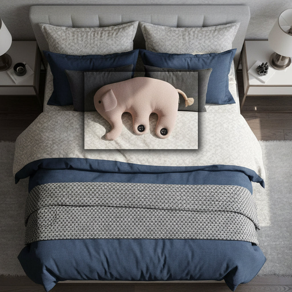 Handmade Cute Baby Elephant Decorative  Dwx19-4 -  Kids Stools - ebarza Furniture UAE | Shop Modern Furniture in Abu Dhabi & Dubai - مفروشات ايبازرا في الامارات | تسوق اثاث عصري وديكورات مميزة في دبي وابوظبي