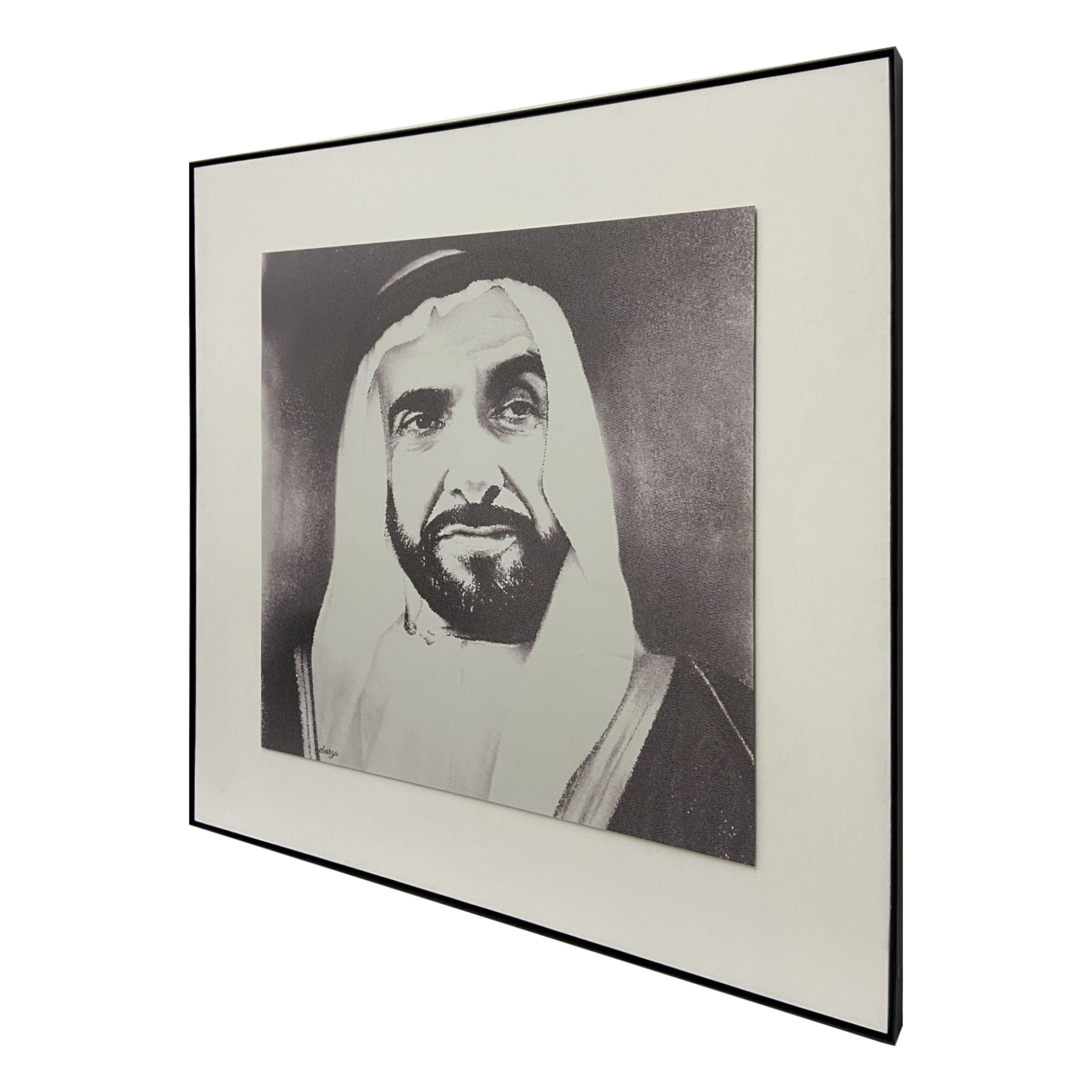 Handmade Painting Sheikh Zayed Bin Sultan Al Nahyan 140x140 cm PCA-008 -  Paintings | لوحة يدوية الشيخ زايد بن سلطان آل نهيان 140×140 سم - ebarza Furniture UAE | Shop Modern Furniture in Abu Dhabi & Dubai - مفروشات ايبازرا في الامارات | تسوق اثاث عصري وديكورات مميزة في دبي وابوظبي