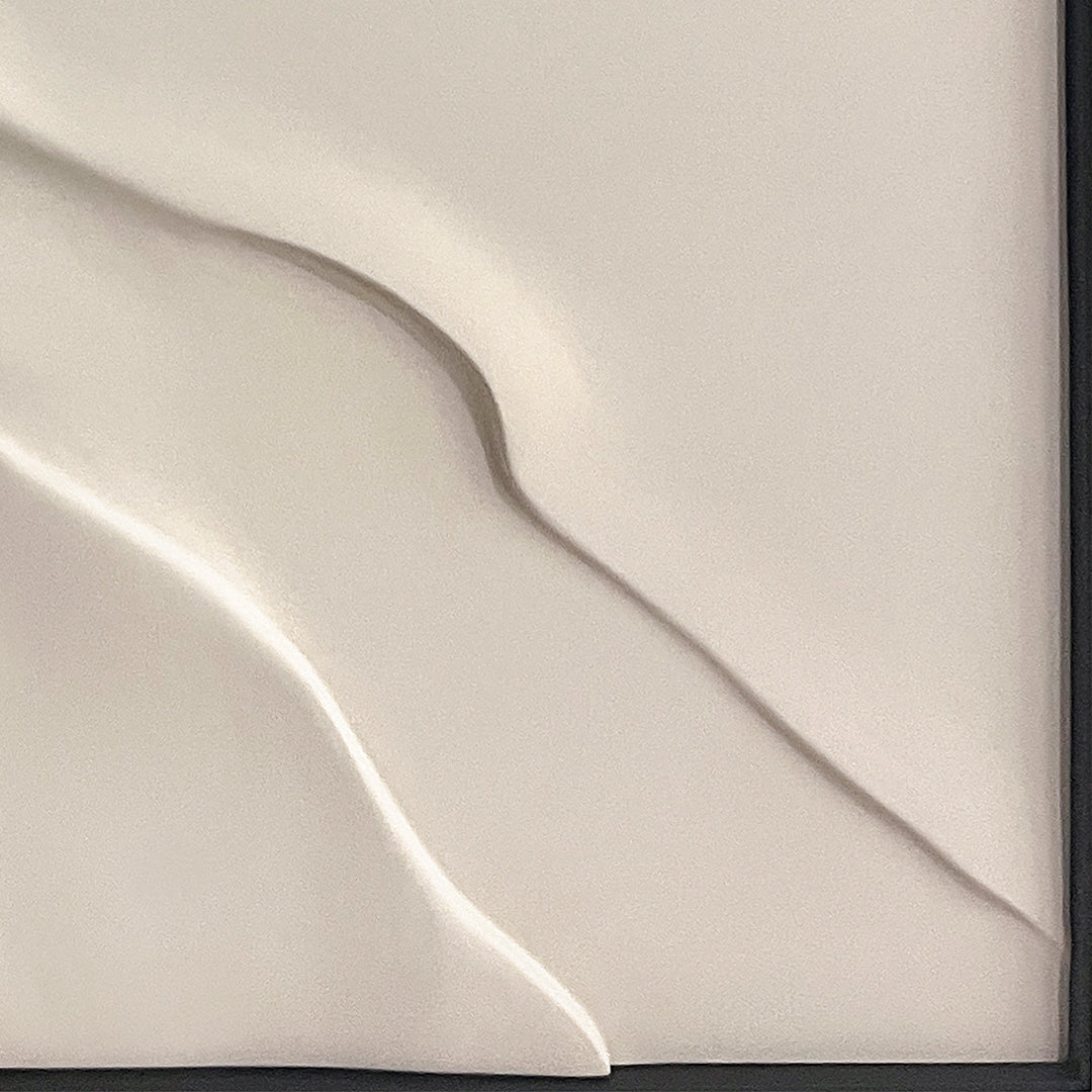 Handmade impasto wall art painting by BEACON, 120x120cm, abstract textured artwork for modern interior decor.