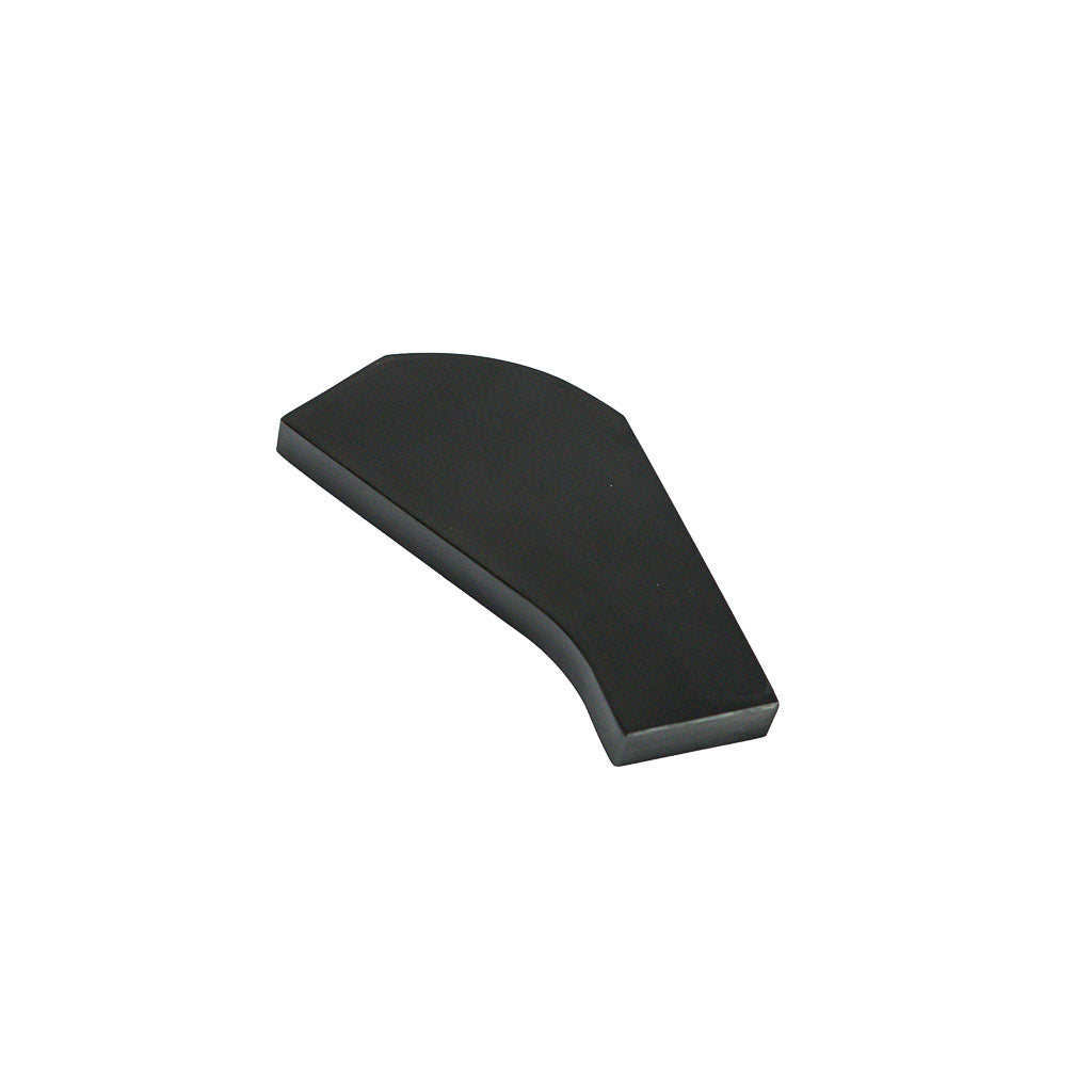 Right handrail cover cap for handrail, model DBM01704 by BEACON, shown on a metal handrail in a close-up image.