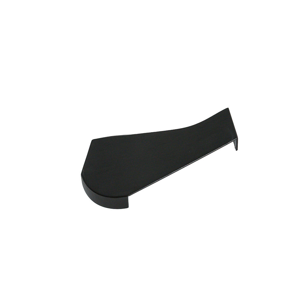 Right side handrail cover cap for BEACON handrails, model DBM01704, made of durable material, shown on a metal handrail.