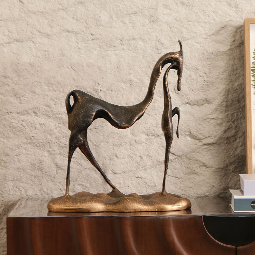 Pre-order 15 Days Delivery Hollow Horse Sculpture KA5112 -  Home Decor Figurines - ebarza Furniture UAE | Shop Modern Furniture in Abu Dhabi & Dubai - مفروشات ايبازرا في الامارات | تسوق اثاث عصري وديكورات مميزة في دبي وابوظبي