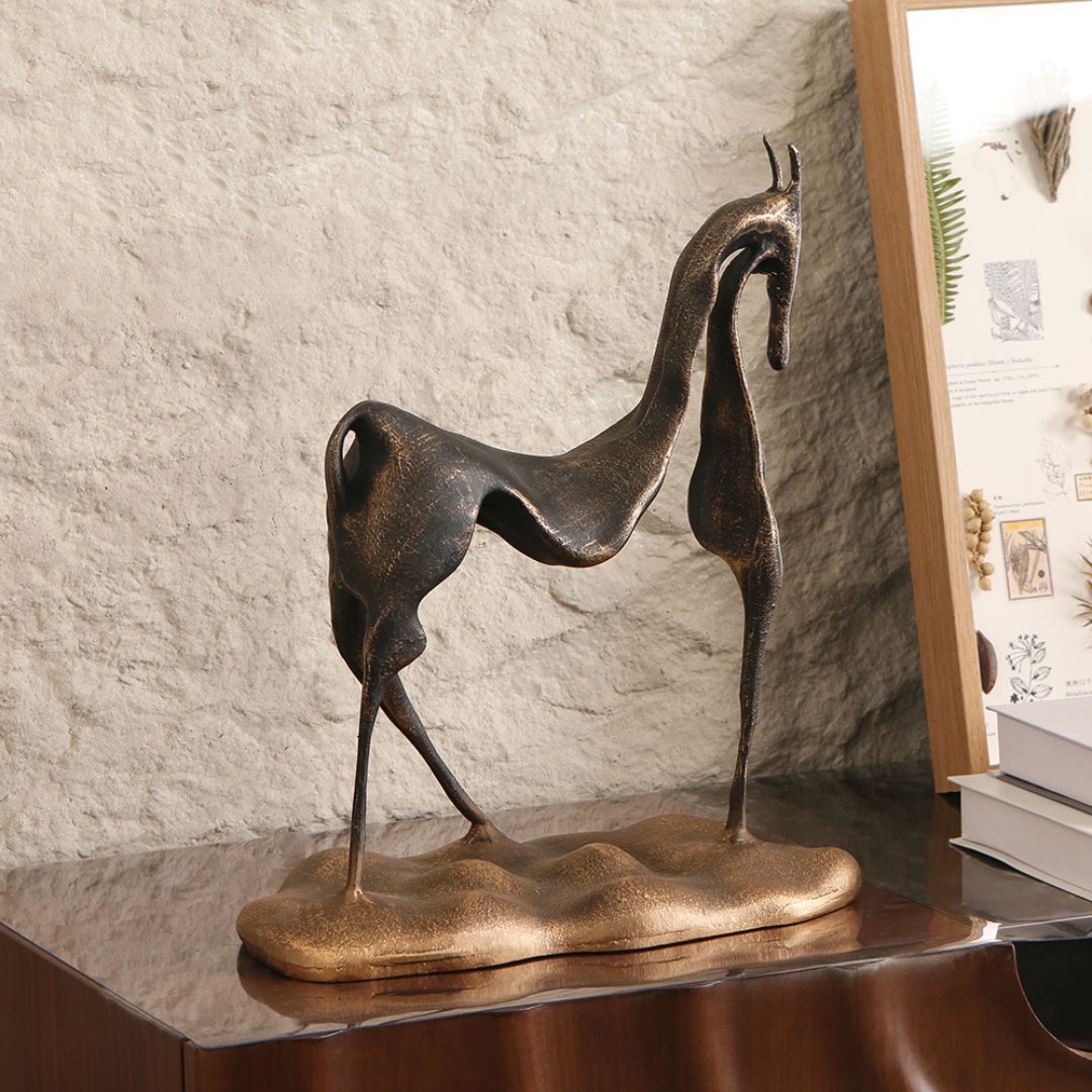 Pre-order 15 Days Delivery Hollow Horse Sculpture KA5112 -  Home Decor Figurines - ebarza Furniture UAE | Shop Modern Furniture in Abu Dhabi & Dubai - مفروشات ايبازرا في الامارات | تسوق اثاث عصري وديكورات مميزة في دبي وابوظبي