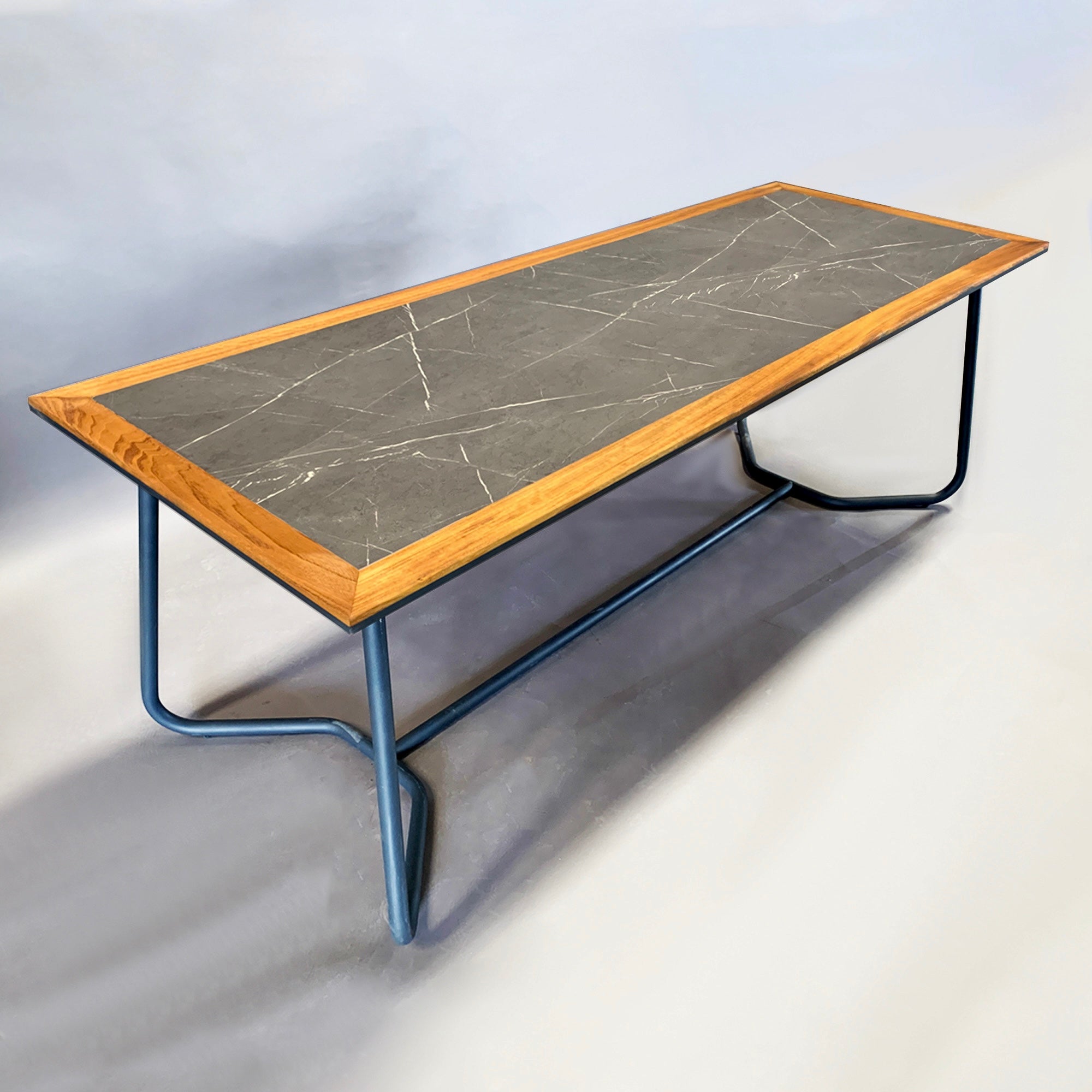 Display Item  -  Forsa Solid Teak Wood And Aluminum Outdoor Table (Mythra Table)YAS -  USED ITEM | قطعة من المعرض - طاولة خارجية من خشب الساج الصلب والألومنيوم من فورسا (طاولة ميثرا) - ebarza Furniture UAE | Shop Modern Furniture in Abu Dhabi & Dubai - مفروشات ايبازرا في الامارات | تسوق اثاث عصري وديكورات مميزة في دبي وابوظبي