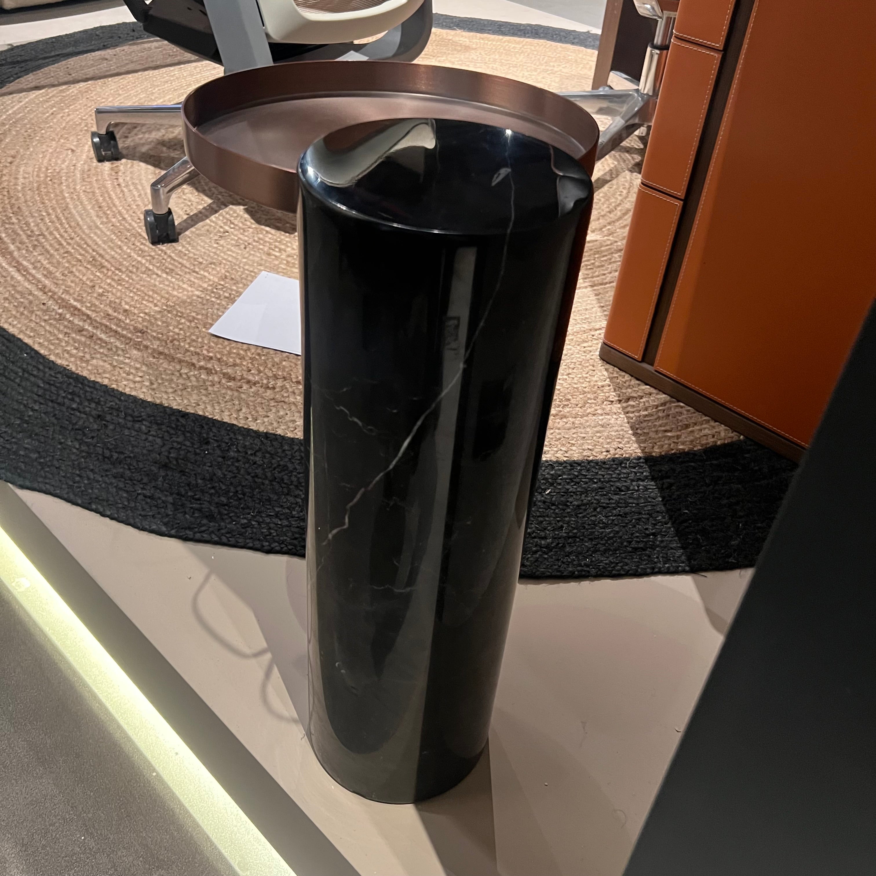 Display Item - Solid Marble Side Table St8699-32 Nakheel -  DISPLAY ITEM - ebarza Furniture UAE | Shop Modern Furniture in Abu Dhabi & Dubai - مفروشات ايبازرا في الامارات | تسوق اثاث عصري وديكورات مميزة في دبي وابوظبي