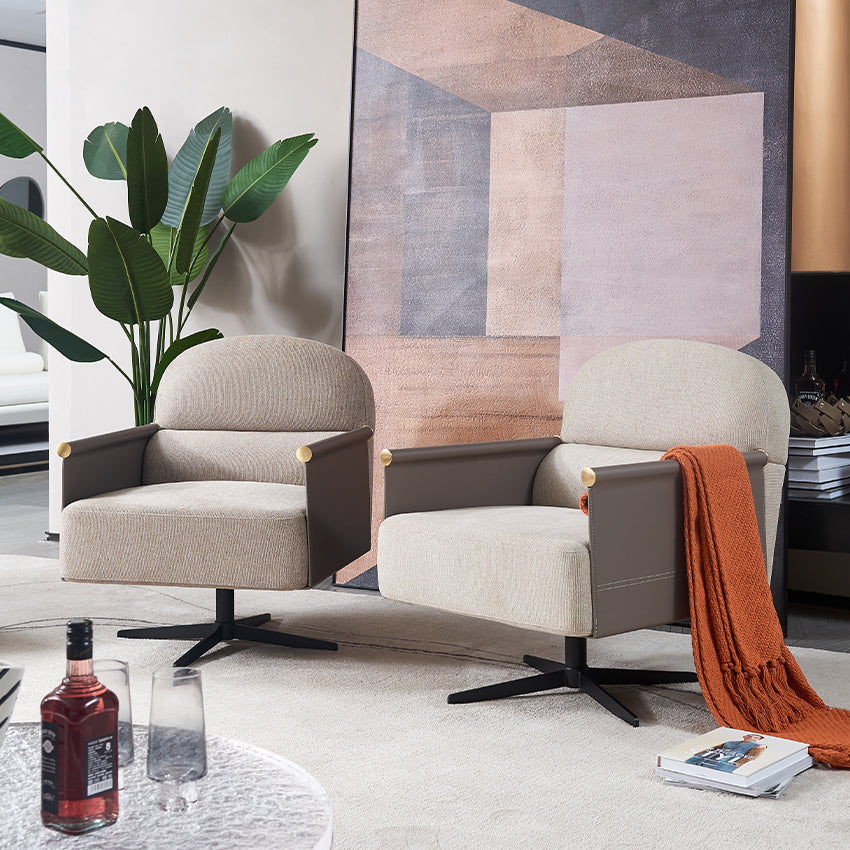 Tank Swivel Lounge Chair MLL-A25 -  Lounge Chairs | كرسي صالة دوار من خزان - ebarza Furniture UAE | Shop Modern Furniture in Abu Dhabi & Dubai - مفروشات ايبازرا في الامارات | تسوق اثاث عصري وديكورات مميزة في دبي وابوظبي