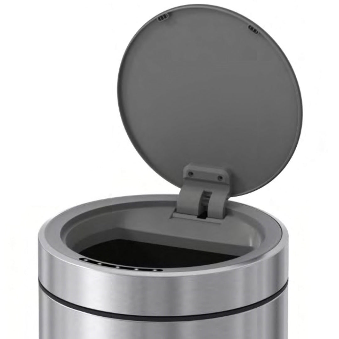 Sensor Brushed Black Bin JH-8822-BLCK -  Bathroom Accessories | صندوق قمامة أسود مصقول بمستشعر - ebarza Furniture UAE | Shop Modern Furniture in Abu Dhabi & Dubai - مفروشات ايبازرا في الامارات | تسوق اثاث عصري وديكورات مميزة في دبي وابوظبي