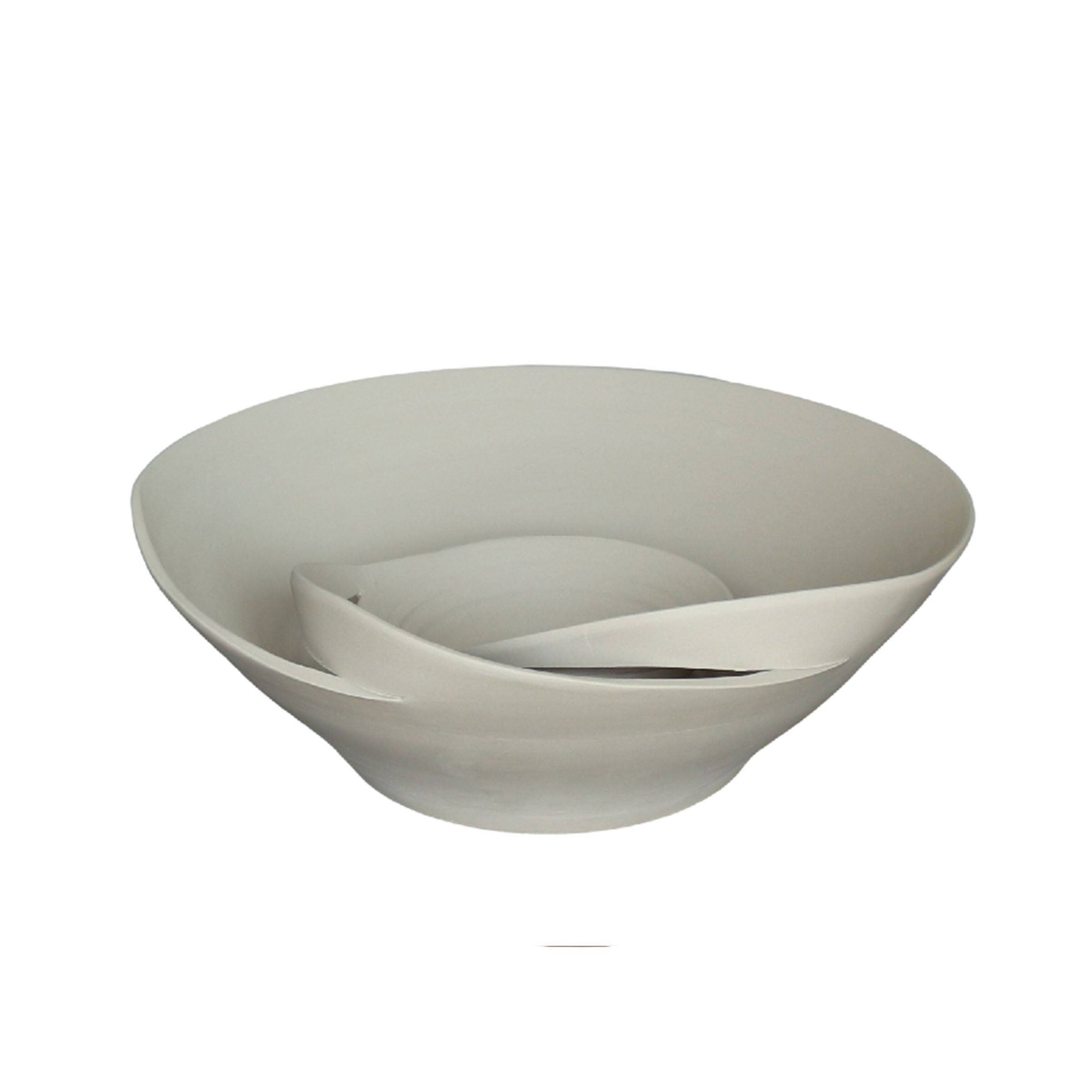 Dreamy Beige Bowl JY22339 -  Bowls | وعاء أبيض حالمة - ebarza Furniture UAE | Shop Modern Furniture in Abu Dhabi & Dubai - مفروشات ايبازرا في الامارات | تسوق اثاث عصري وديكورات مميزة في دبي وابوظبي