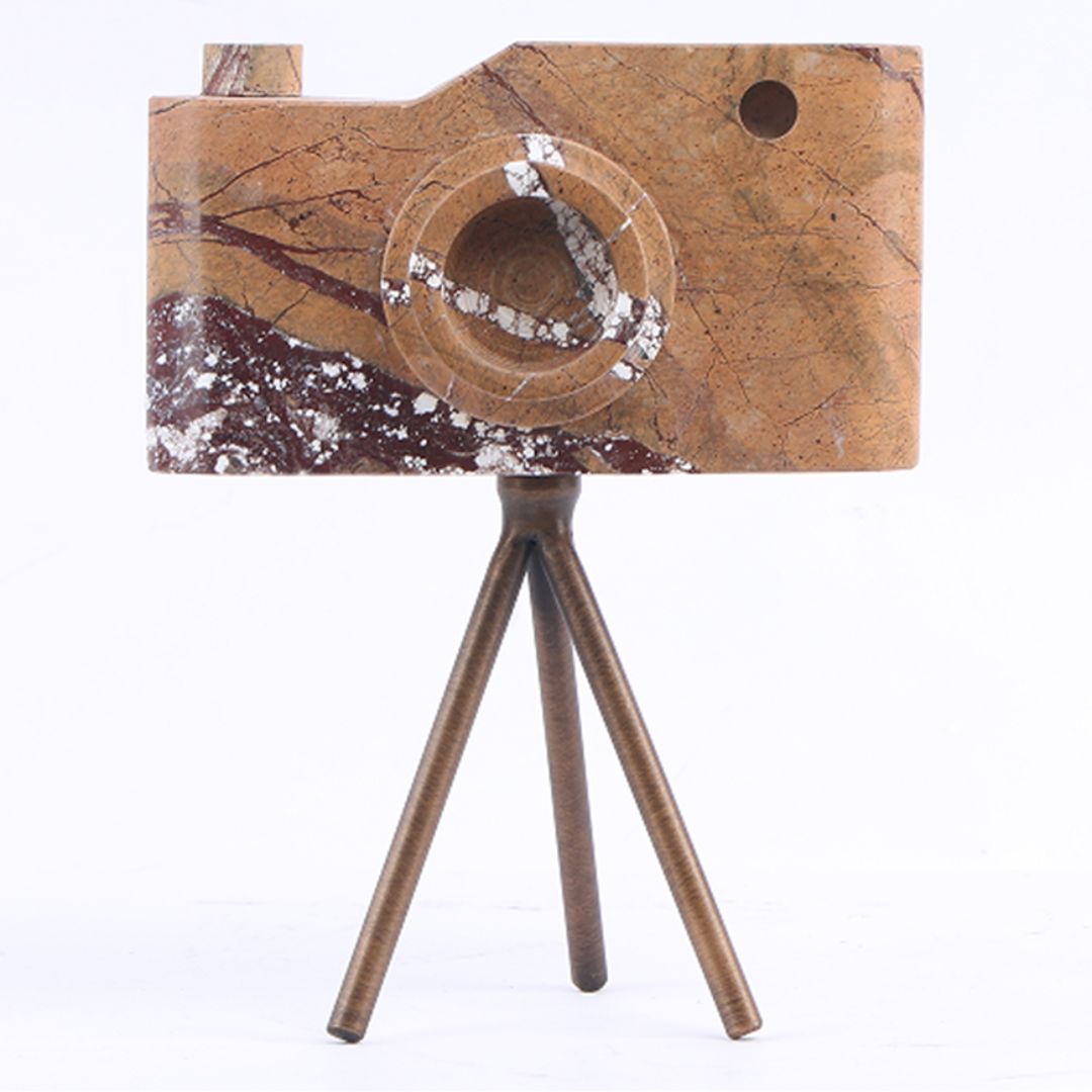 Pre-order 15 Days Delivery Marble Camera Sculpture-S KA5090BS -  Home Decor Figurines - ebarza Furniture UAE | Shop Modern Furniture in Abu Dhabi & Dubai - مفروشات ايبازرا في الامارات | تسوق اثاث عصري وديكورات مميزة في دبي وابوظبي