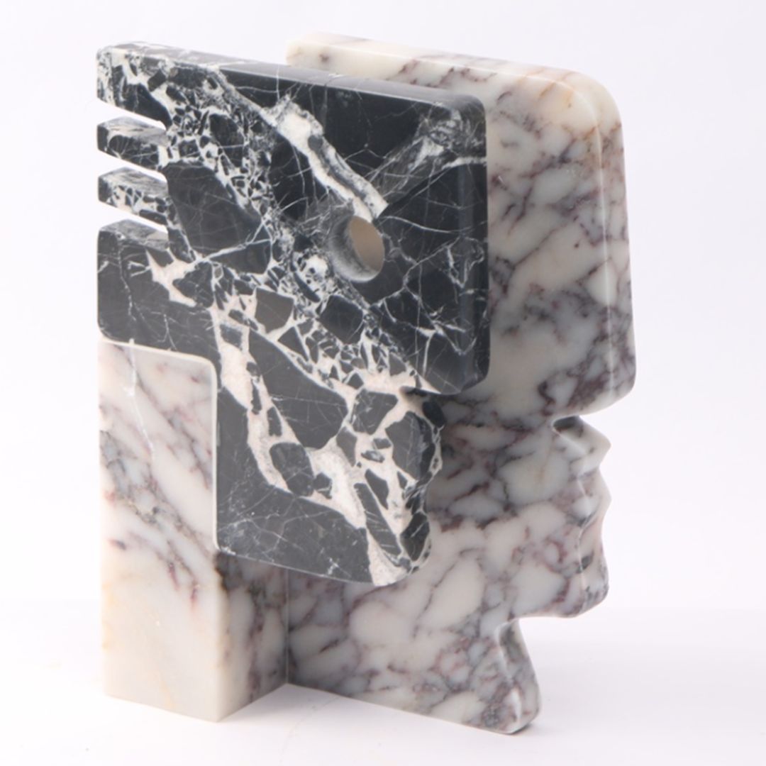 Pre-order 15 Days Delivery Bulgari Black & Bulgari Purple Marble Sculpture KA5164 -  Home Decor Figurines - ebarza Furniture UAE | Shop Modern Furniture in Abu Dhabi & Dubai - مفروشات ايبازرا في الامارات | تسوق اثاث عصري وديكورات مميزة في دبي وابوظبي