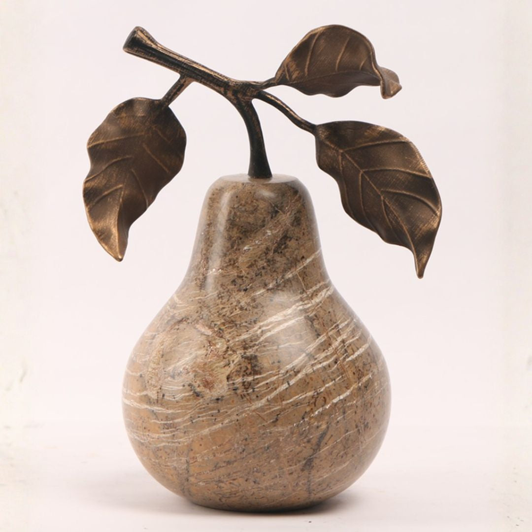 Pre-order 15 Days Delivery Pear Sculpture KA5167B -  Home Decor Figurines - ebarza Furniture UAE | Shop Modern Furniture in Abu Dhabi & Dubai - مفروشات ايبازرا في الامارات | تسوق اثاث عصري وديكورات مميزة في دبي وابوظبي