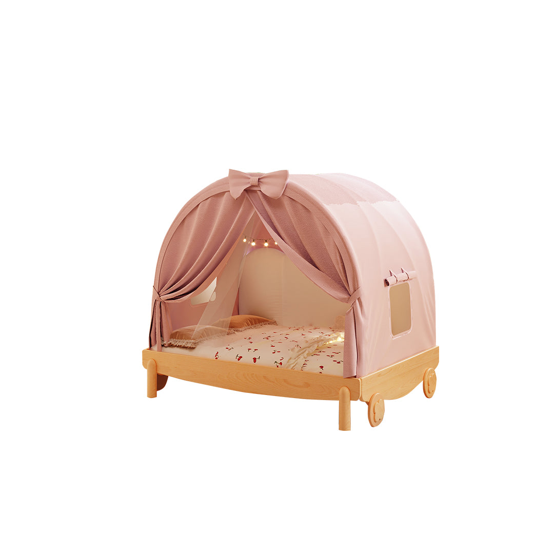 Pre-order 25 Days Delivery Stella Canopy Kid Bed E2311F -  Kids Beds - ebarza Furniture UAE | Shop Modern Furniture in Abu Dhabi & Dubai - مفروشات ايبازرا في الامارات | تسوق اثاث عصري وديكورات مميزة في دبي وابوظبي