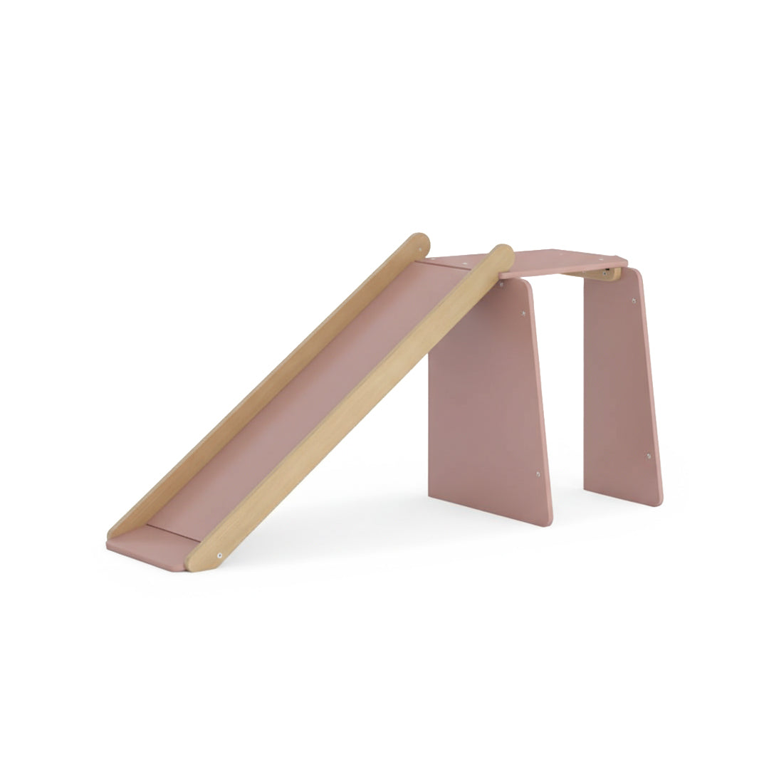 Kids BOORI Byron Junior Double Loft Bed with slide, featuring wooden frame and colorful accents, ideal for kids’ bedroom play and sleep.
