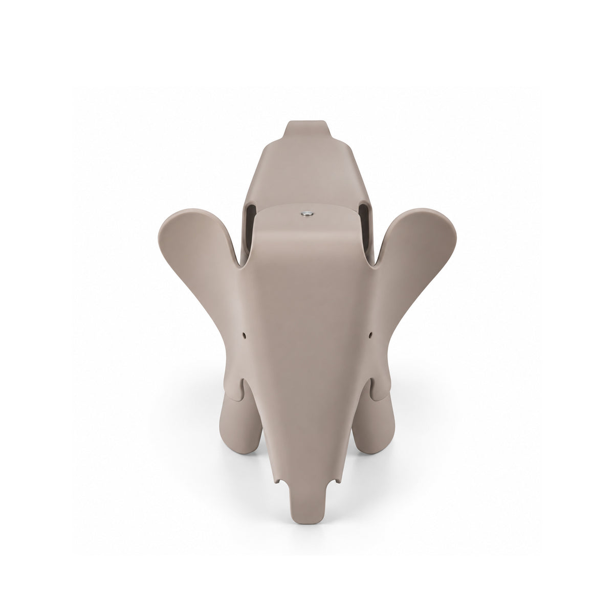 Kids acrylic stool in light coffee color, RUDI brand, designed for children, featuring a sleek and sturdy small seating option.