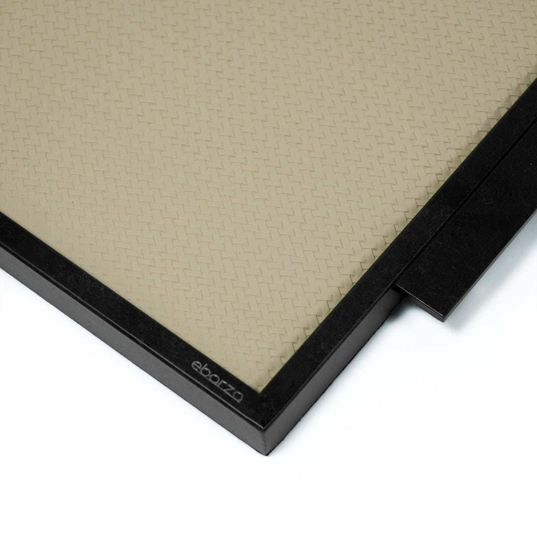 LEATHER & METAL Beige TRAY-L W6047A -  Trays - ebarza Furniture UAE | Shop Modern Furniture in Abu Dhabi & Dubai - مفروشات ايبازرا في الامارات | تسوق اثاث عصري وديكورات مميزة في دبي وابوظبي