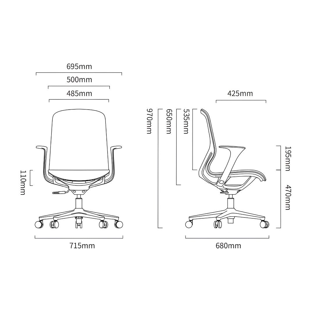 Pre-order 90 Days Delivery Elysian Office Chair LN020 - Orange