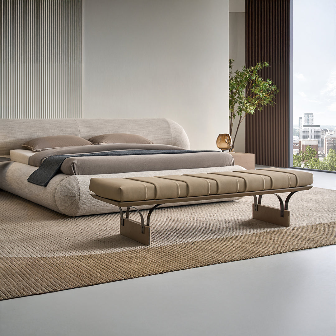 Laisi Microfiber Leather Bench DB-C-01 A STYLE -  Benches - ebarza Furniture UAE | Shop Modern Furniture in Abu Dhabi & Dubai - مفروشات ايبازرا في الامارات | تسوق اثاث عصري وديكورات مميزة في دبي وابوظبي