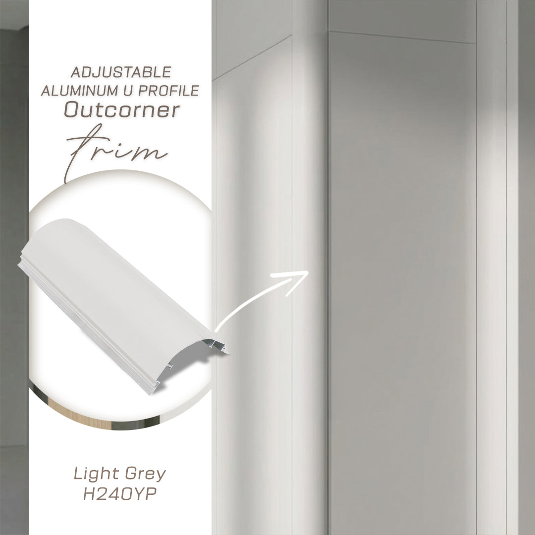 سماكة 8 مم (1.8 سم) مقطع ألومنيوم على شكل حرف U - أسود - PR0042
