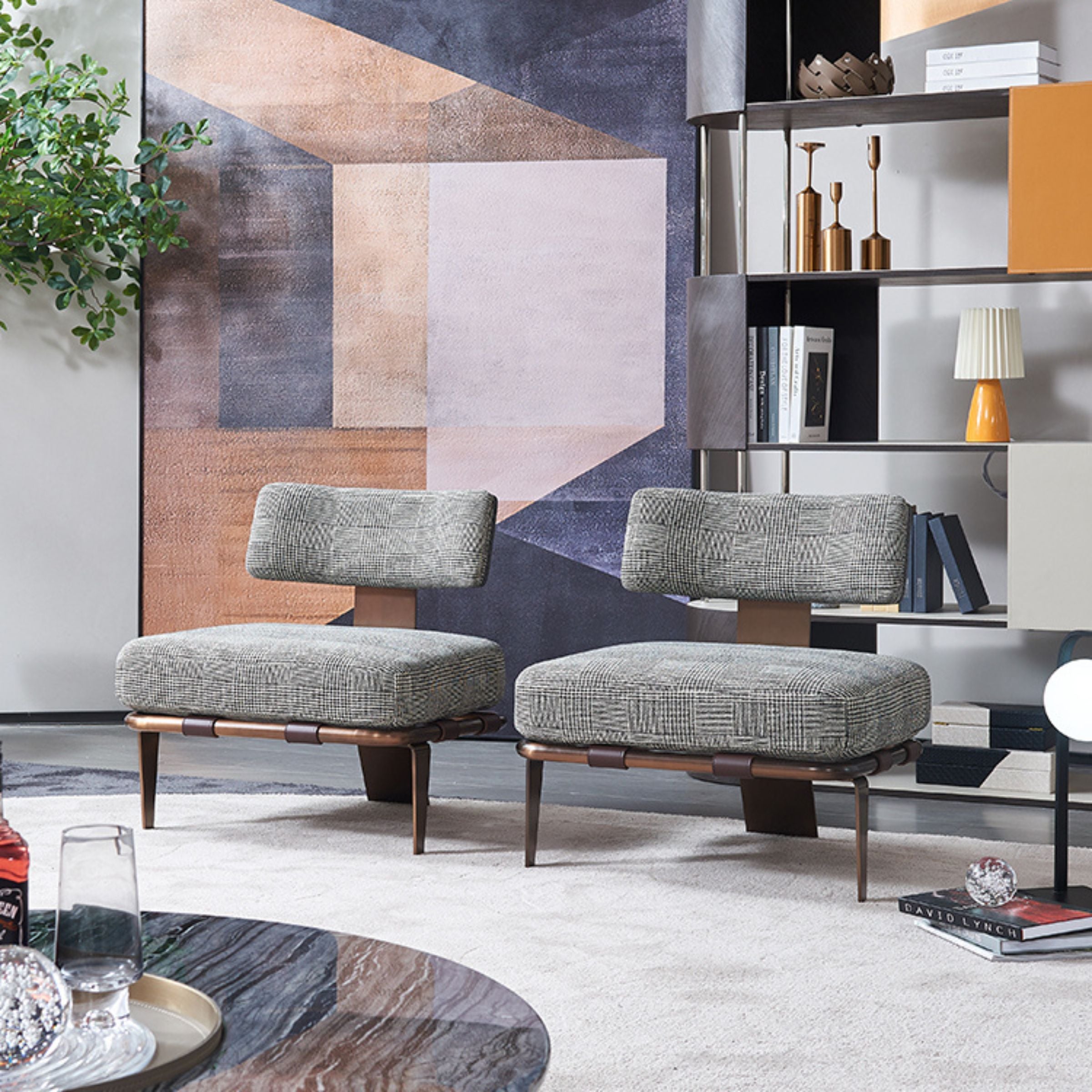 Capri Lounge Chair MLL-A75 -  Lounge Chairs | كرسي صالة كابري - ebarza Furniture UAE | Shop Modern Furniture in Abu Dhabi & Dubai - مفروشات ايبازرا في الامارات | تسوق اثاث عصري وديكورات مميزة في دبي وابوظبي