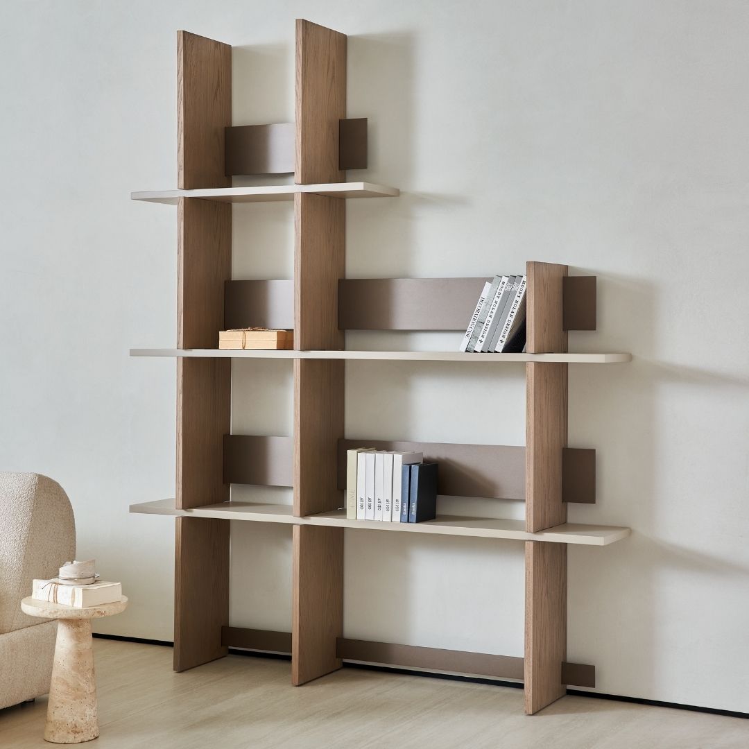 BEACON Luna Shelf BMBO-JTJ8040 mounted on wall, showcasing modern design and clean lines for home or office storage.