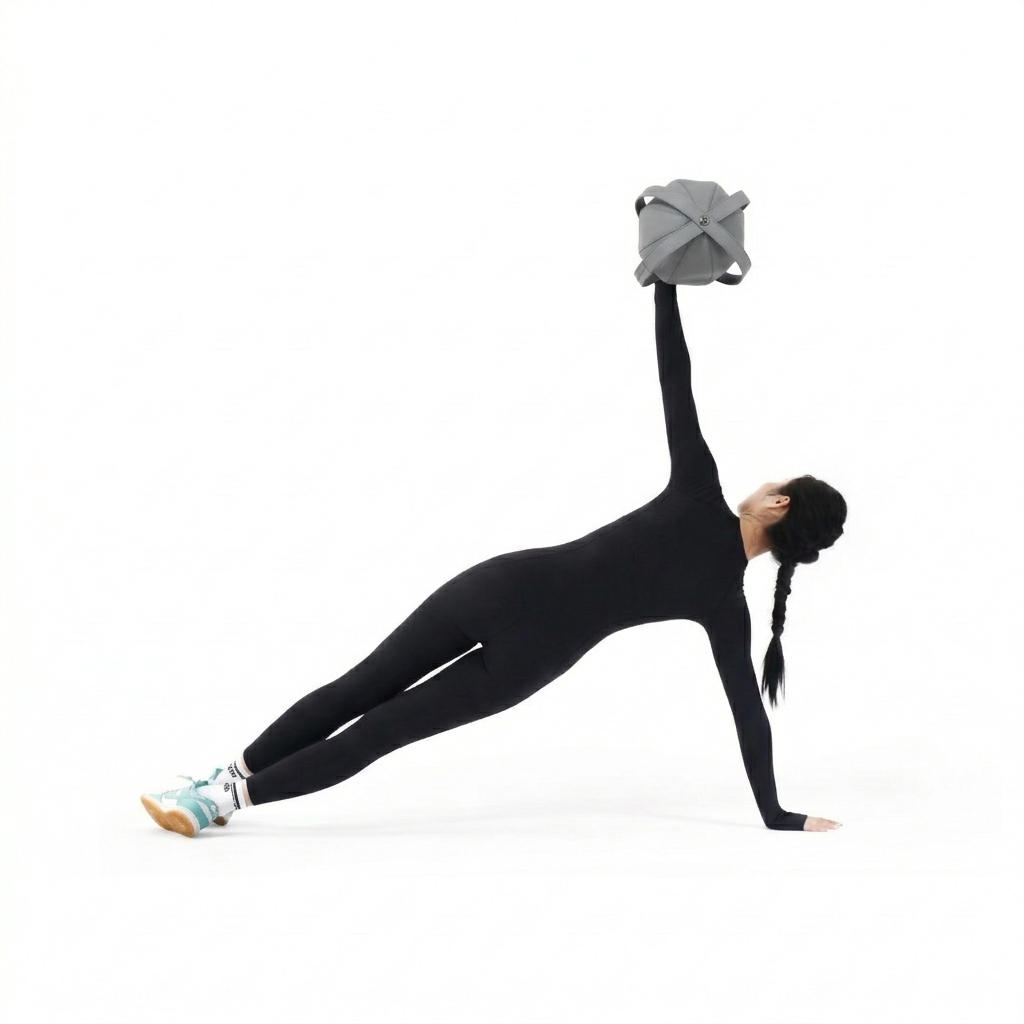 Lunara PVC leather body exercise ball from BEACON gym equipment, designed for core workouts and stability training.