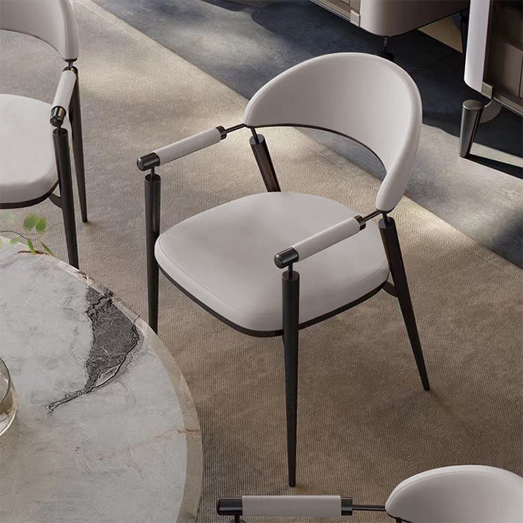 Grey Microfiber Dining Chair TG-C12 -  Chairs | كرسي طعام من الألياف الدقيقة باللون الرمادي - ebarza Furniture UAE | Shop Modern Furniture in Abu Dhabi & Dubai - مفروشات ايبازرا في الامارات | تسوق اثاث عصري وديكورات مميزة في دبي وابوظبي