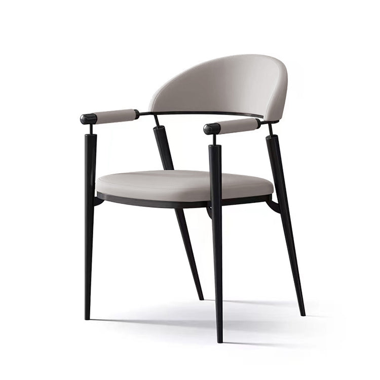 Grey Microfiber Dining Chair TG-C12 -  Chairs | كرسي طعام من الألياف الدقيقة باللون الرمادي - ebarza Furniture UAE | Shop Modern Furniture in Abu Dhabi & Dubai - مفروشات ايبازرا في الامارات | تسوق اثاث عصري وديكورات مميزة في دبي وابوظبي