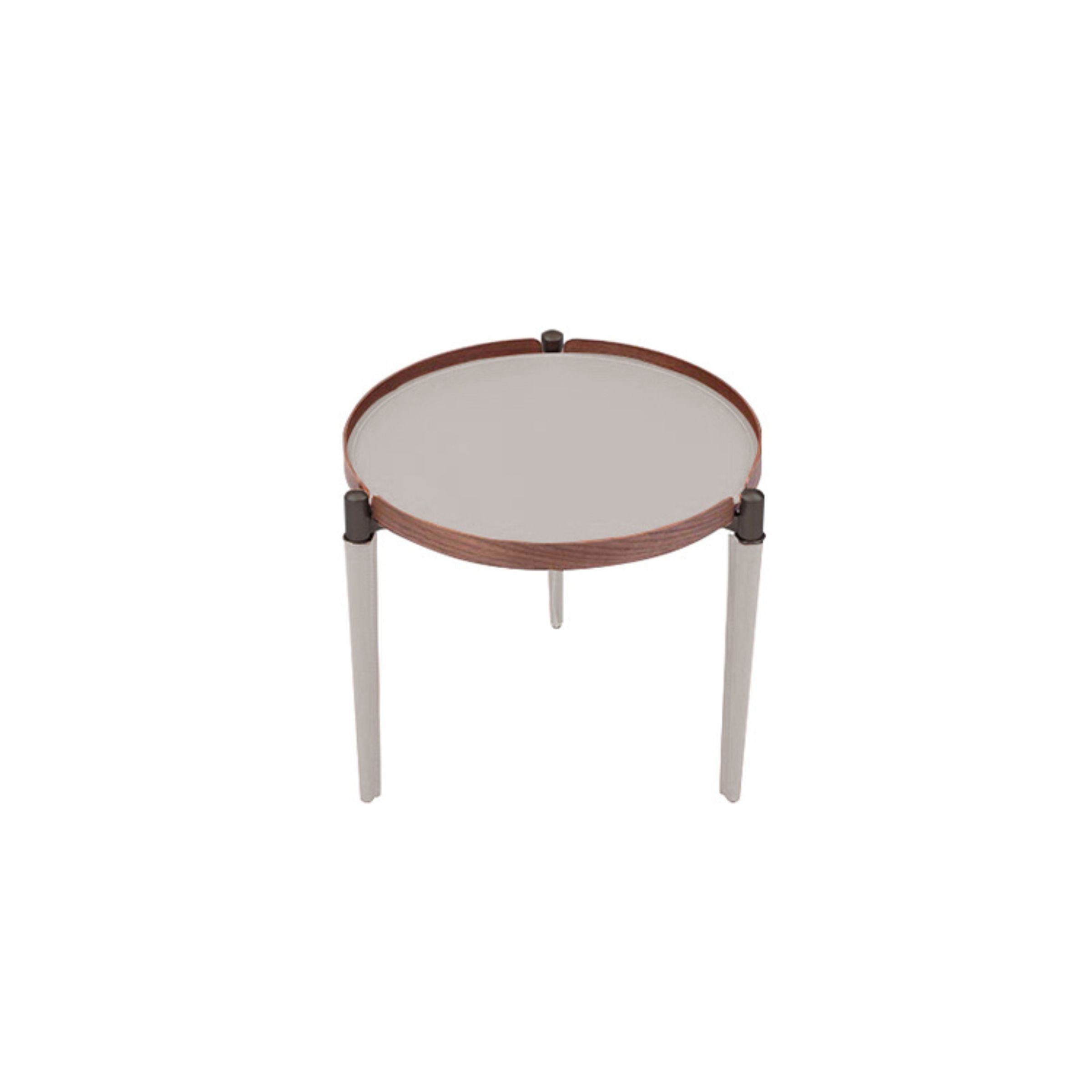saddle leather Side Table MLL-D16 -  Side Tables | طاولة جانبية من الجلد - ebarza Furniture UAE | Shop Modern Furniture in Abu Dhabi & Dubai - مفروشات ايبازرا في الامارات | تسوق اثاث عصري وديكورات مميزة في دبي وابوظبي