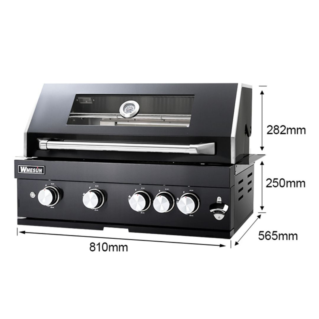 Pre-order 65 Days Delivery - Marbella Stainless Steel BBQ Gas And Charcoal Grill - 401B