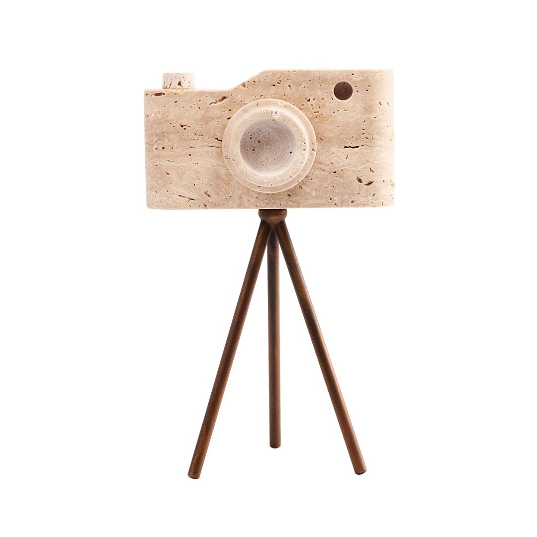 Pre-order 15 Days Delivery Marble Camera Sculpture-L KA5090A -  Home Decor Figurines - ebarza Furniture UAE | Shop Modern Furniture in Abu Dhabi & Dubai - مفروشات ايبازرا في الامارات | تسوق اثاث عصري وديكورات مميزة في دبي وابوظبي