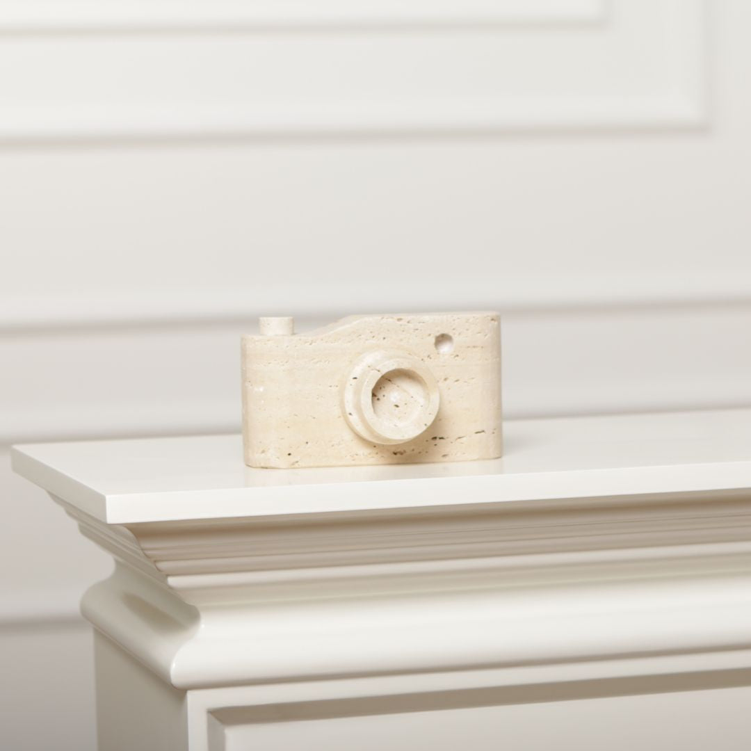 Pre-order 15 Days Delivery Marble Camera Sculpture KA5092A -  Home Decor Figurines - ebarza Furniture UAE | Shop Modern Furniture in Abu Dhabi & Dubai - مفروشات ايبازرا في الامارات | تسوق اثاث عصري وديكورات مميزة في دبي وابوظبي