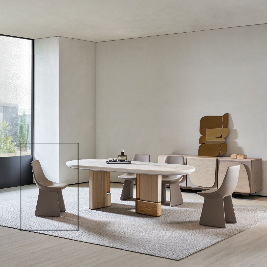 Pre-order 15 Days Delivery Marl Dining Chair AMF-CY666W -  Chairs - ebarza Furniture UAE | Shop Modern Furniture in Abu Dhabi & Dubai - مفروشات ايبازرا في الامارات | تسوق اثاث عصري وديكورات مميزة في دبي وابوظبي