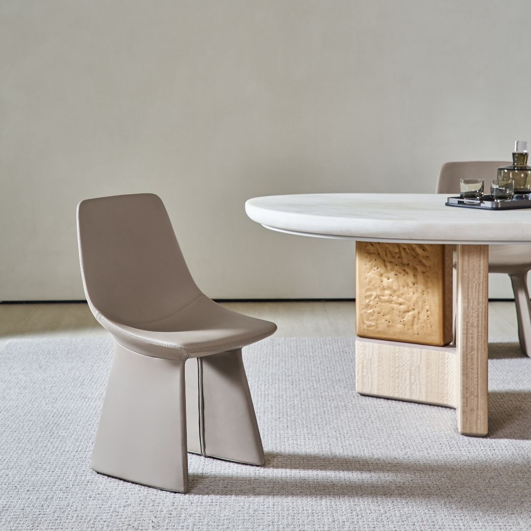 Pre-order 15 Days Delivery Marl Dining Chair AMF-CY666W -  Chairs - ebarza Furniture UAE | Shop Modern Furniture in Abu Dhabi & Dubai - مفروشات ايبازرا في الامارات | تسوق اثاث عصري وديكورات مميزة في دبي وابوظبي