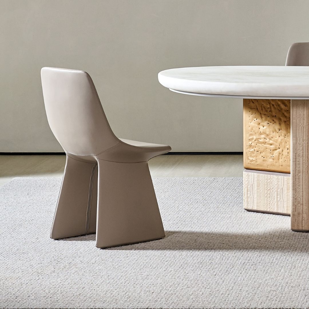 Pre-order 15 Days Delivery Marl Dining Chair AMF-CY666W -  Chairs - ebarza Furniture UAE | Shop Modern Furniture in Abu Dhabi & Dubai - مفروشات ايبازرا في الامارات | تسوق اثاث عصري وديكورات مميزة في دبي وابوظبي