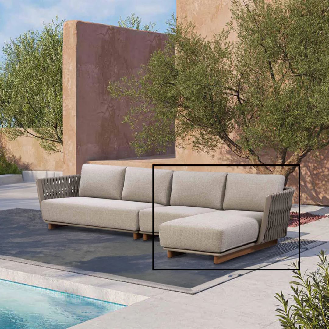 Marrakech Outdoor Right Short Arm Unit - AS5879A88ROP -  Sofas - ebarza Furniture UAE | Shop Modern Furniture in Abu Dhabi & Dubai - مفروشات ايبازرا في الامارات | تسوق اثاث عصري وديكورات مميزة في دبي وابوظبي