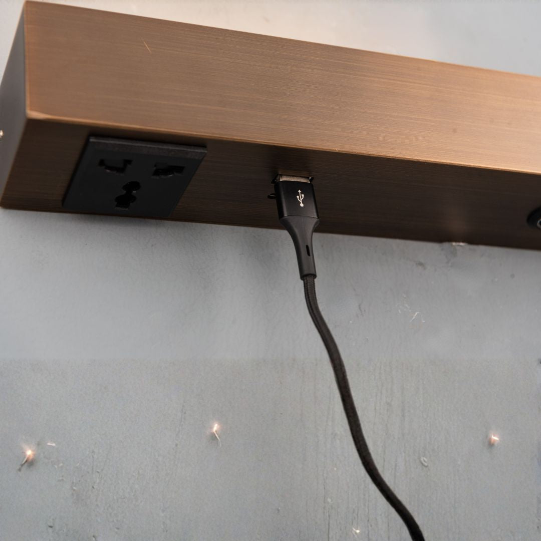 Mee Hotel Style Headboard/ Wall Reading Lamp Mee-Ez-WL(B)-28AB -  Wall Lamps - ebarza Furniture UAE | Shop Modern Furniture in Abu Dhabi & Dubai - مفروشات ايبازرا في الامارات | تسوق اثاث عصري وديكورات مميزة في دبي وابوظبي