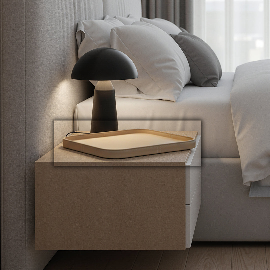 Microfiber Hard Leather Tray TR-256-Q -  Trays - ebarza Furniture UAE | Shop Modern Furniture in Abu Dhabi & Dubai - مفروشات ايبازرا في الامارات | تسوق اثاث عصري وديكورات مميزة في دبي وابوظبي